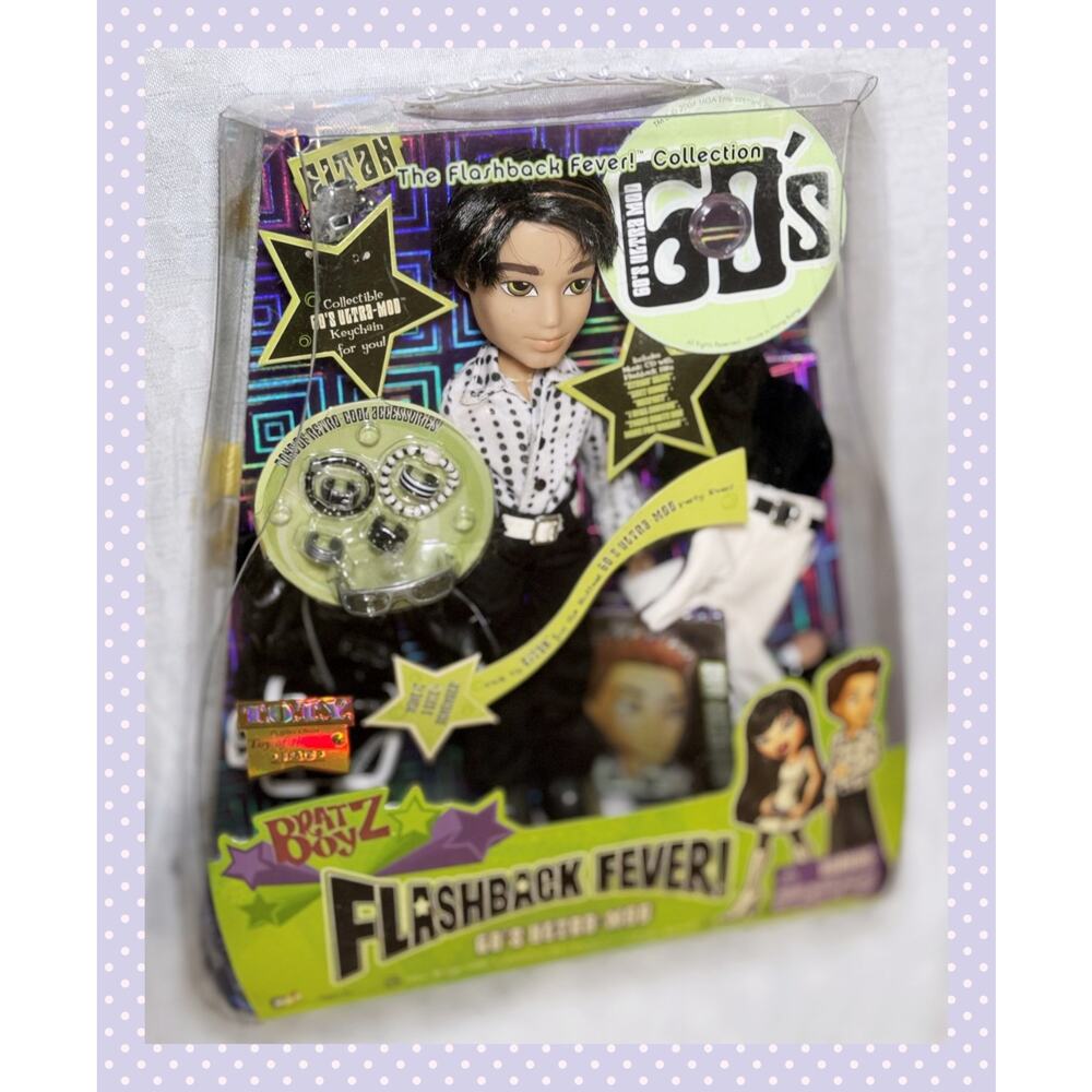 Vtg MGA Bratz Boyz Flashback Fever Collection Eitan 60's Fashion Doll Y2K Boy
